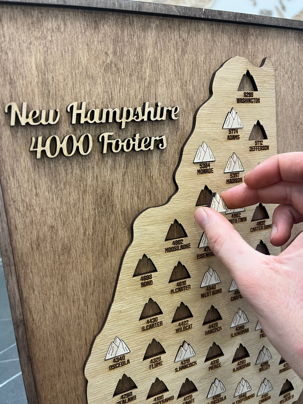 New Hampshire 4000 Footers Map