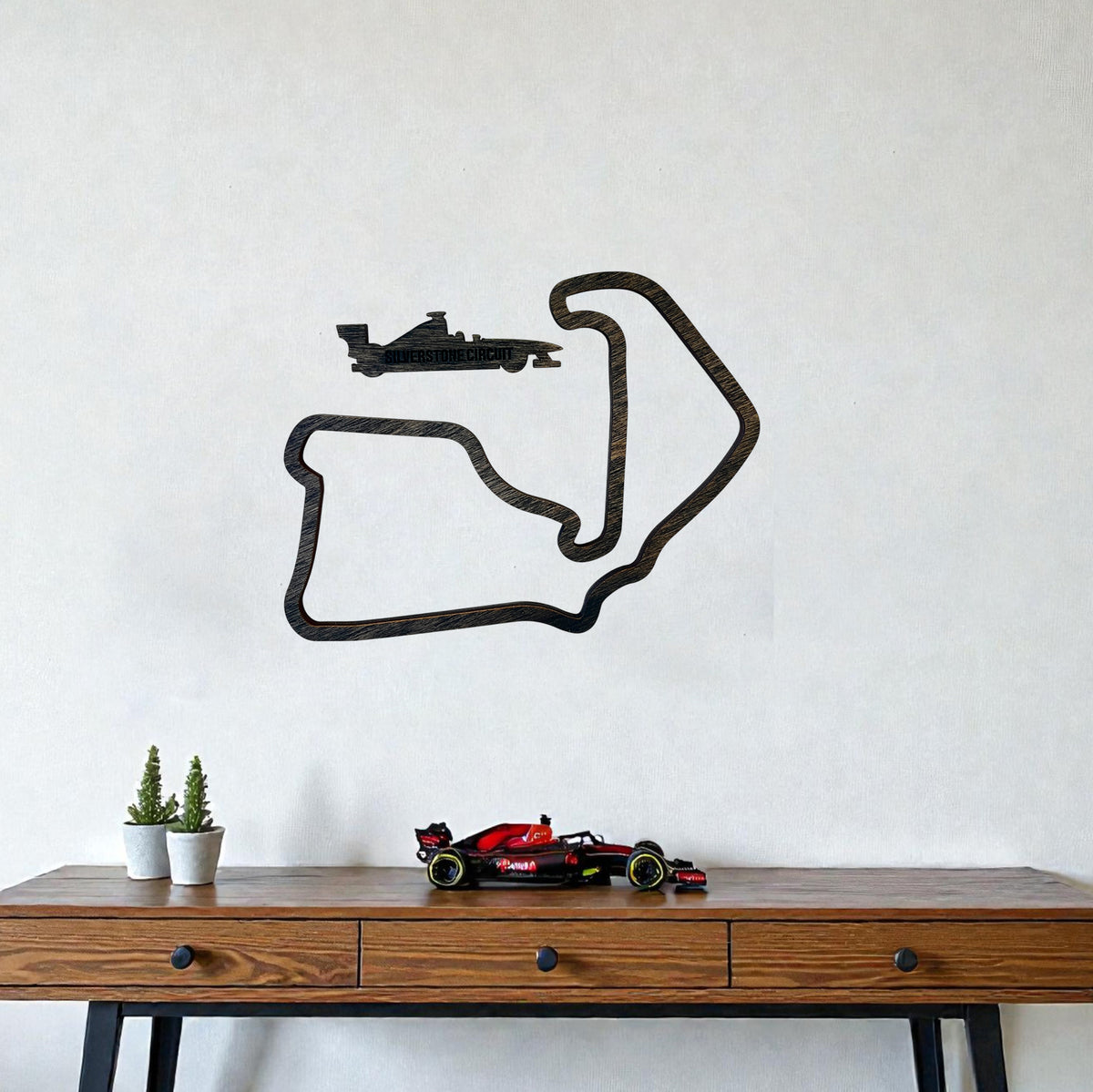 Wooden Racing Circuit Wall Art