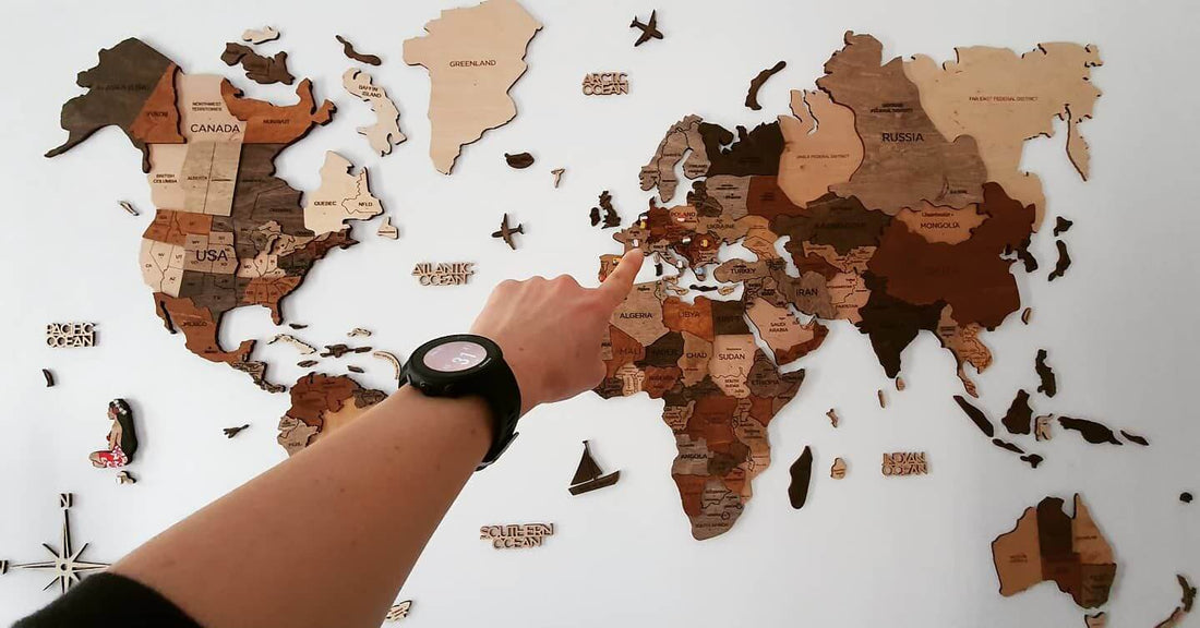 Wooden World Map | Ranocchio Map