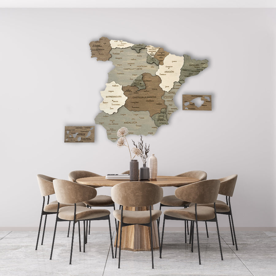 RUSTIC WOODEN MAPS