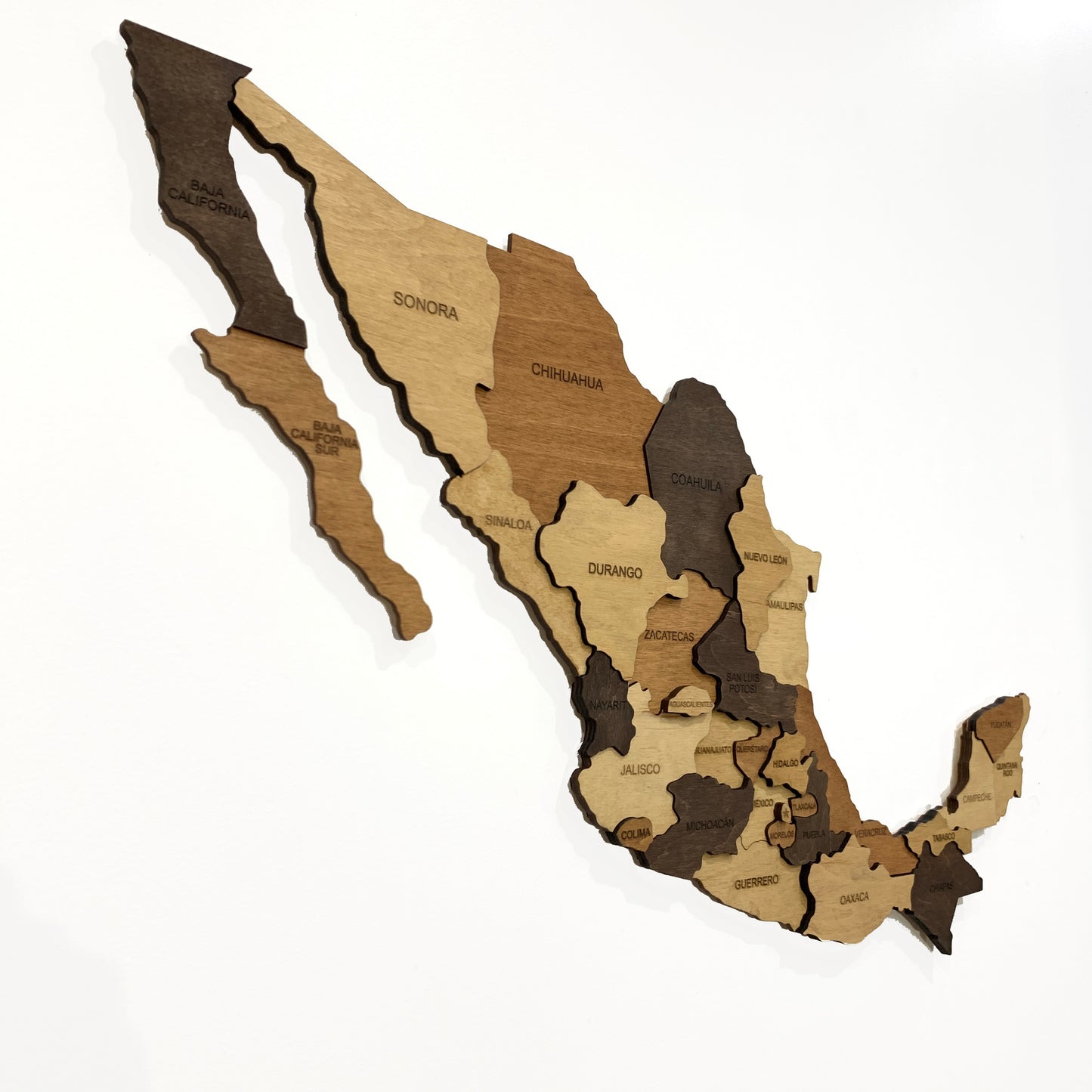 Wooden Mexico Map | Ranocchio