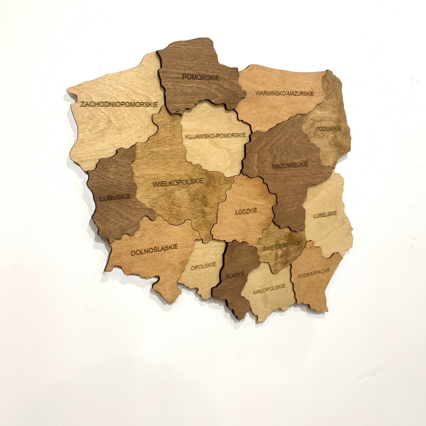 Wooden Map of Poland | Ranocchio 