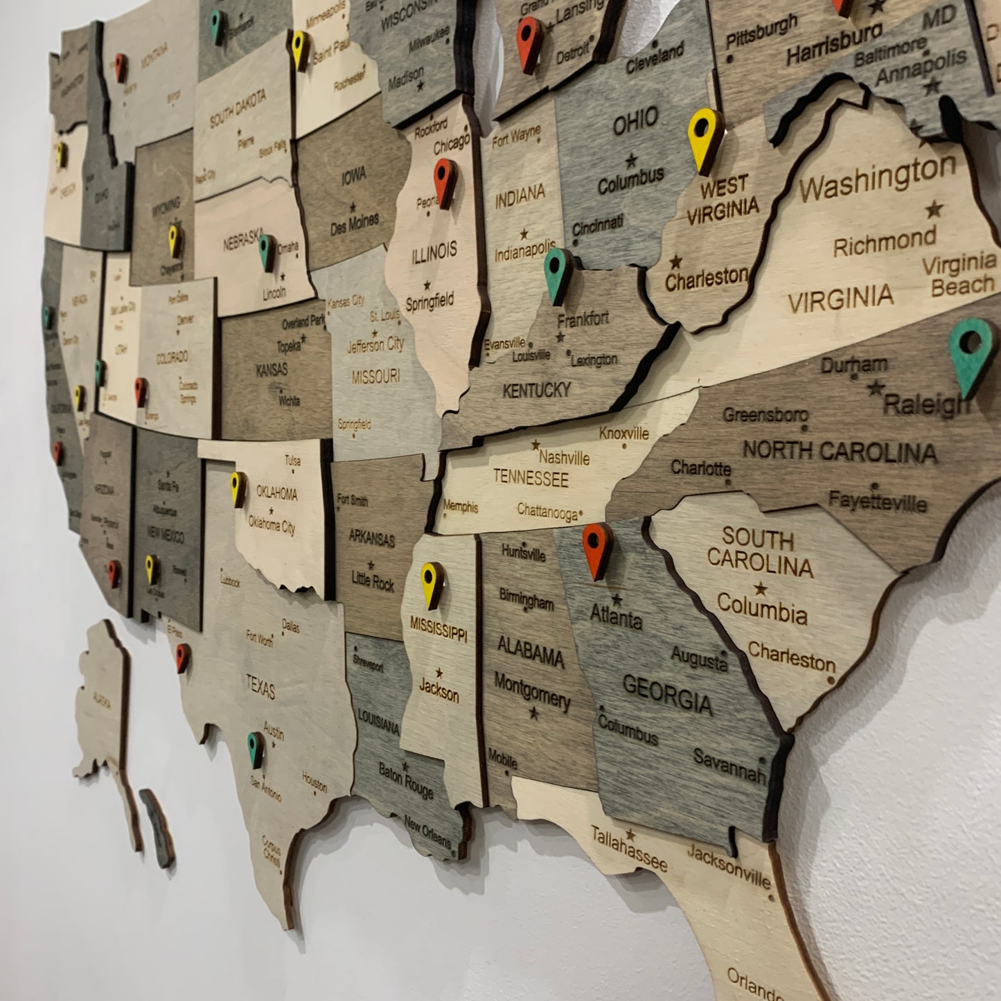 Ranocchio USA Wooden Map