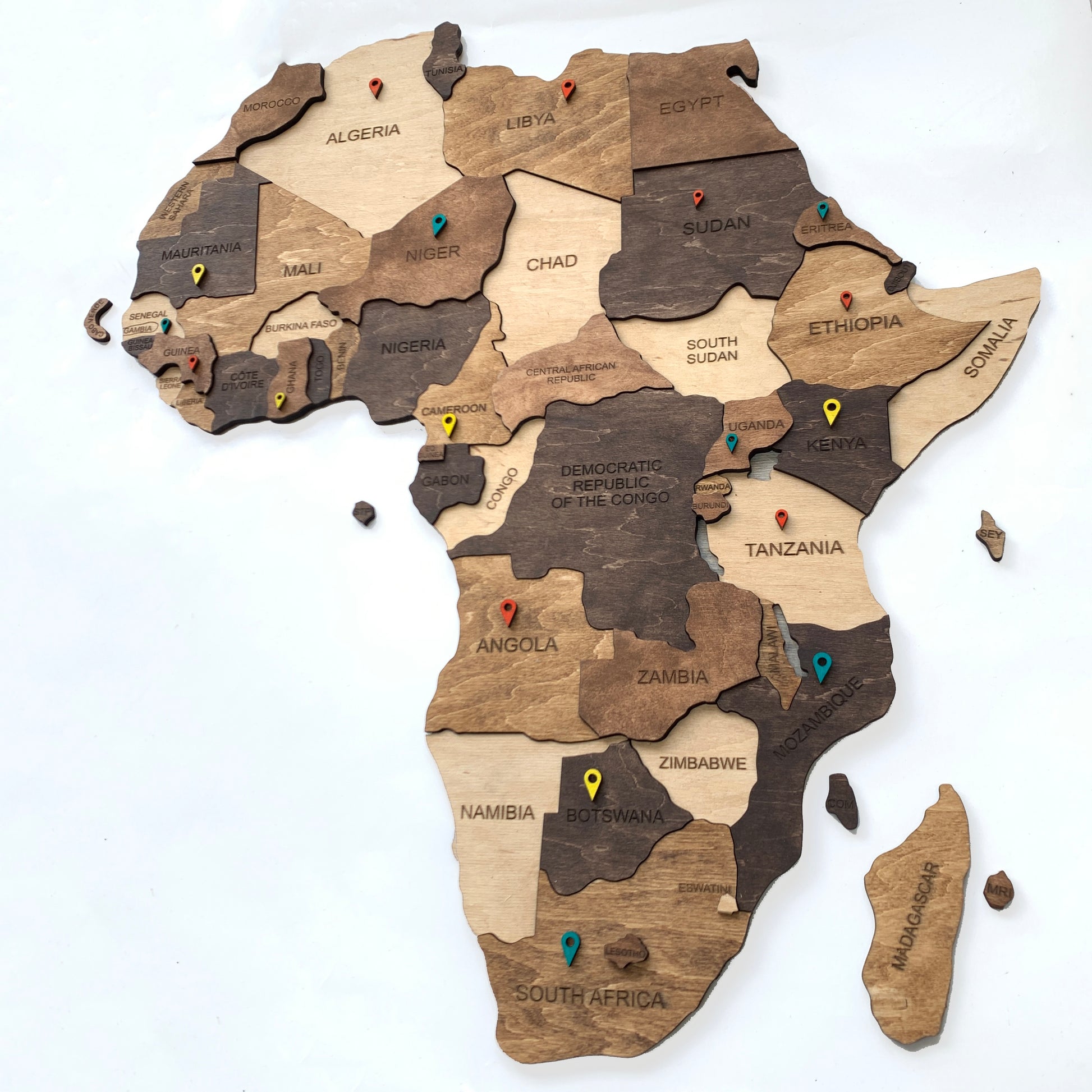 Wooden Africa Map | Ranocchio 