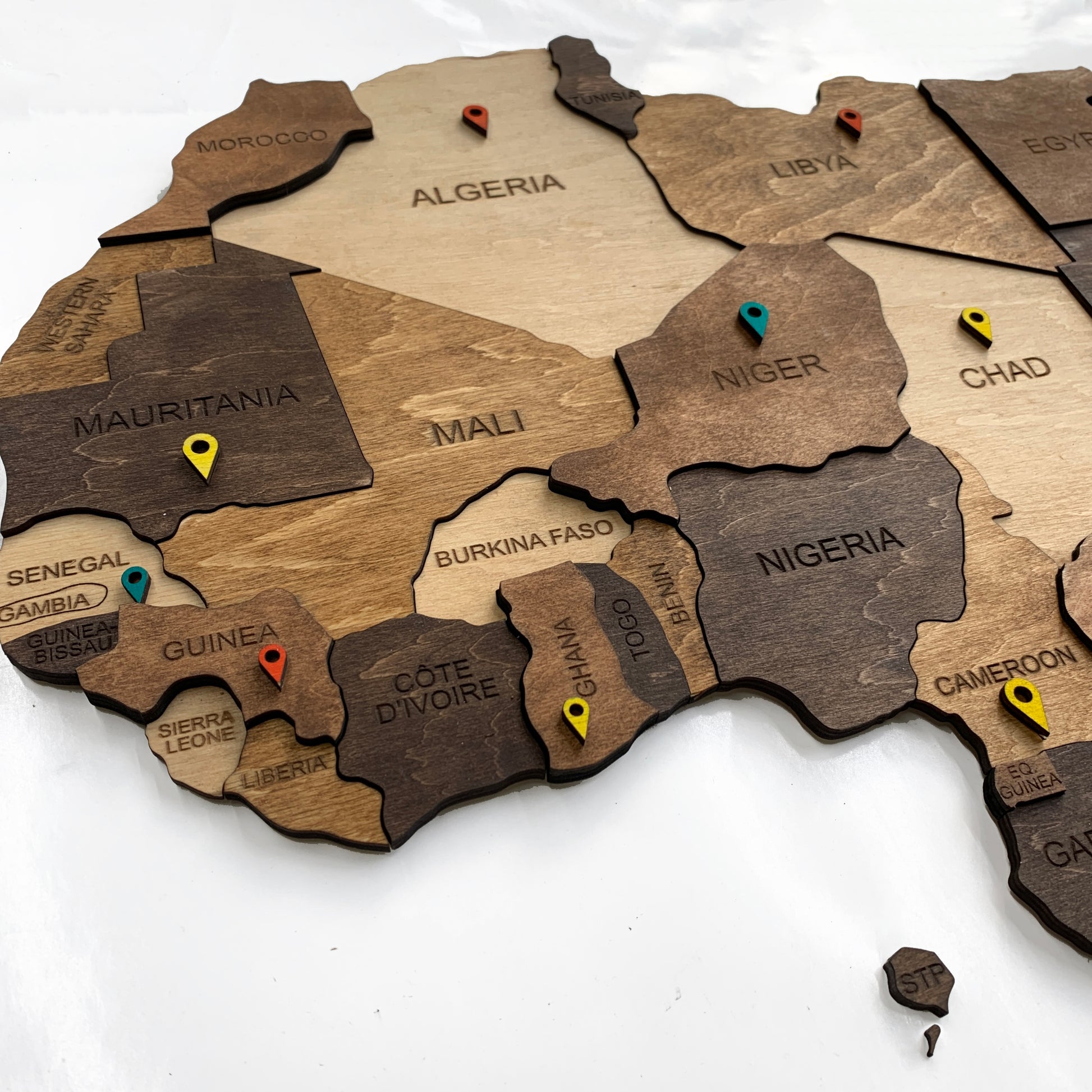 Wooden Map of Africa