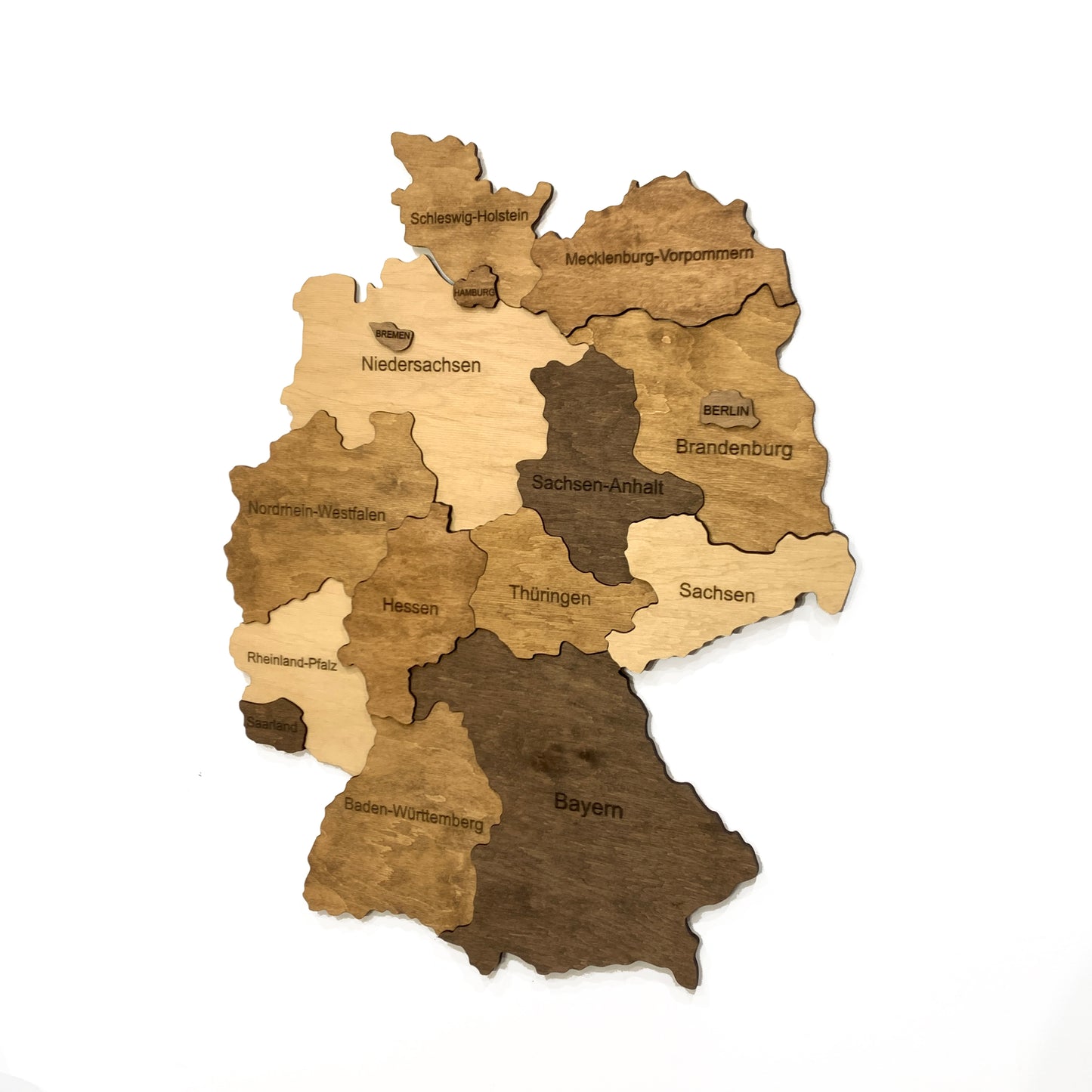 Wooden Germany Map by Ranocchio