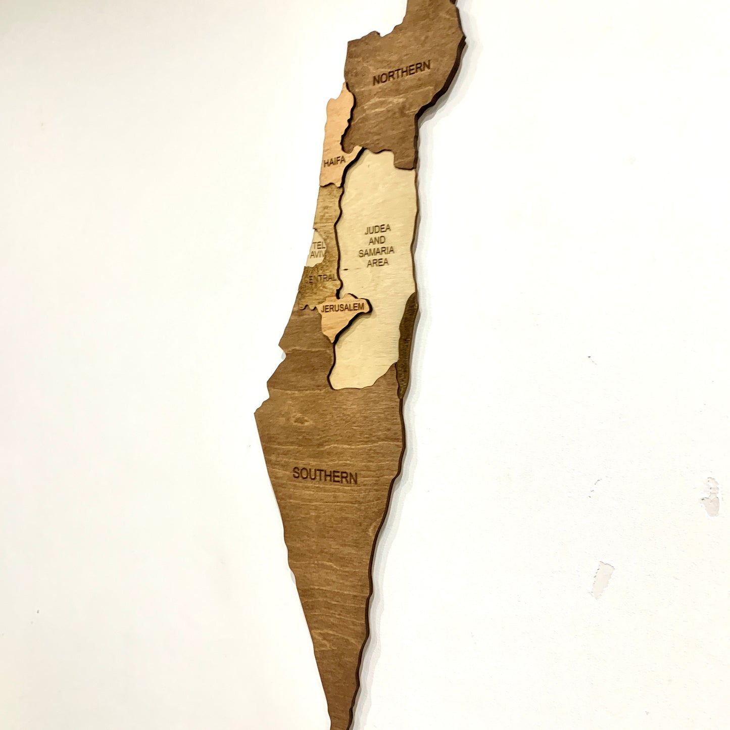 Wooden Map of Israel | Ranocchio