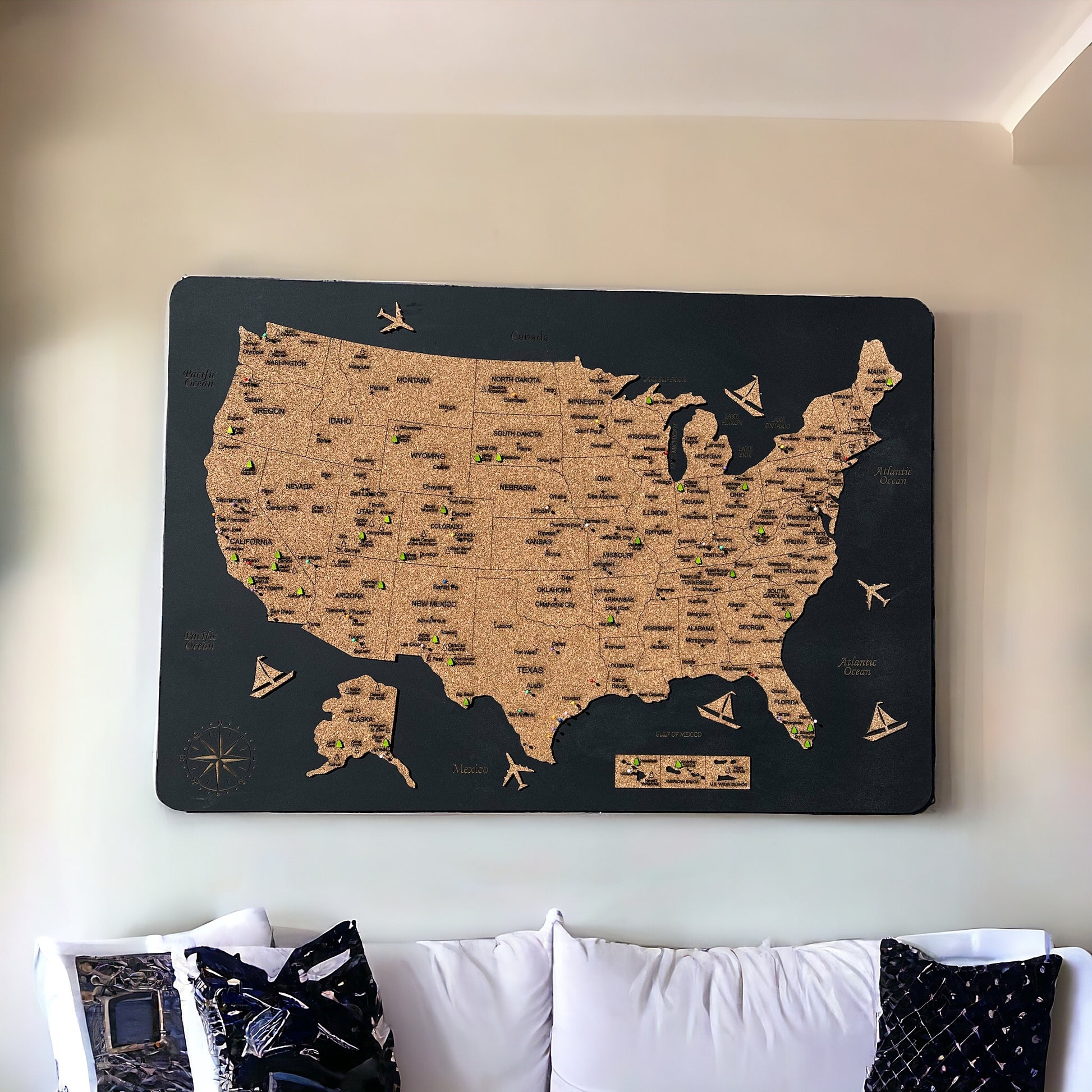 Custom USA National Parks Map