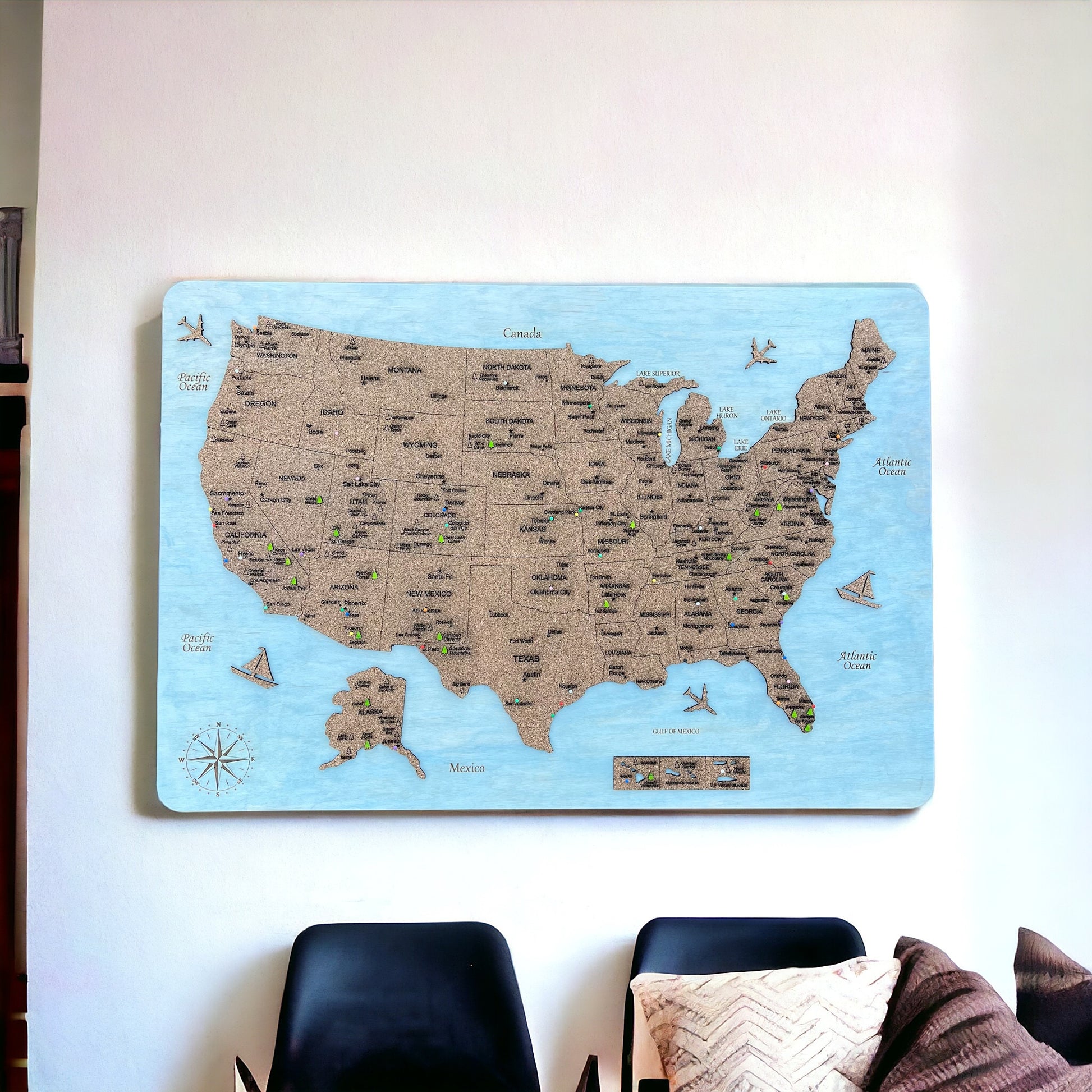 Custom Map of US National Parks