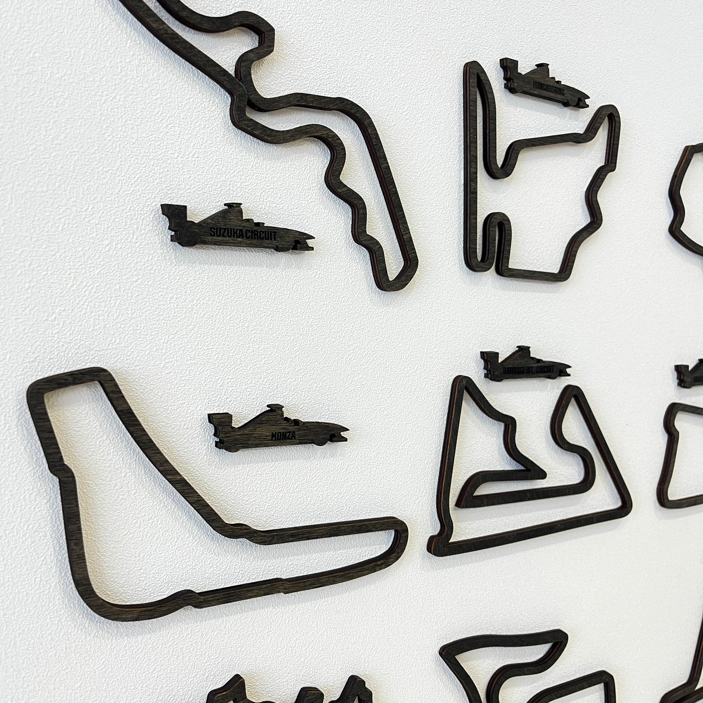 Wooden Racing Circuit Wall Art