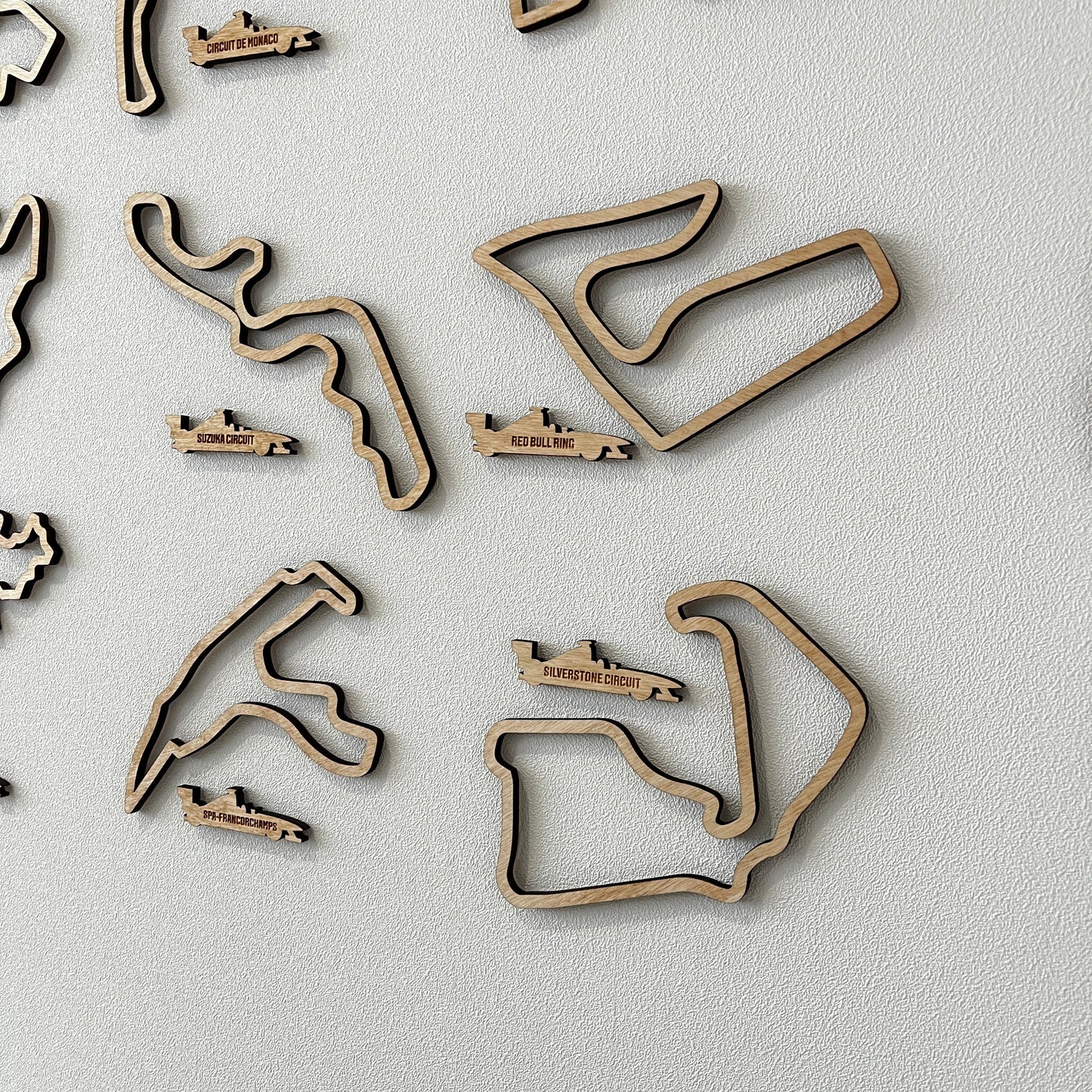 Wooden Racing Circuit Wall Art