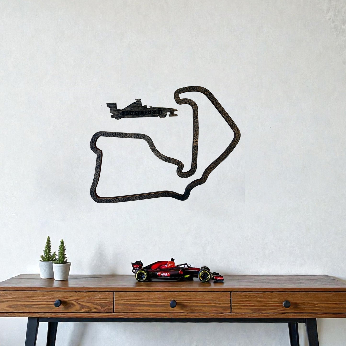 Wooden Racing Circuit Wall Art