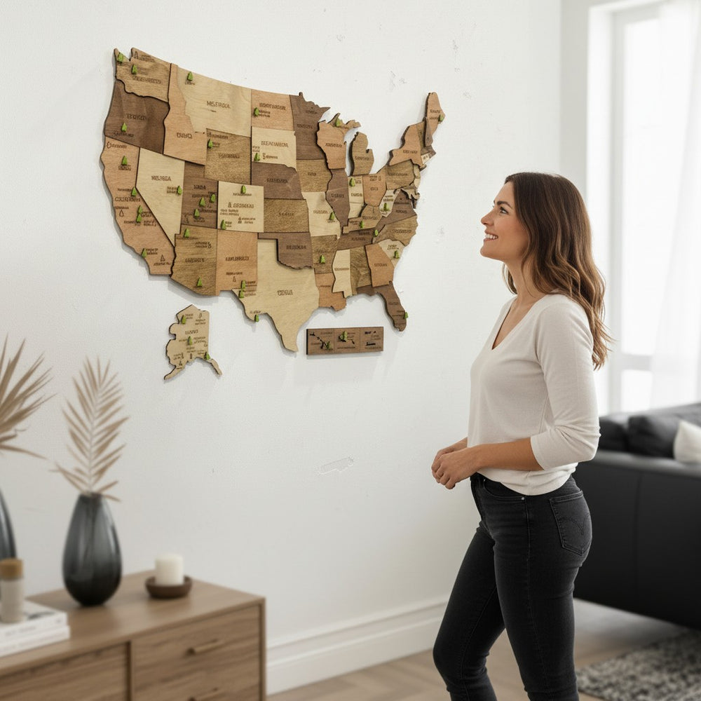 US Map with National Parks