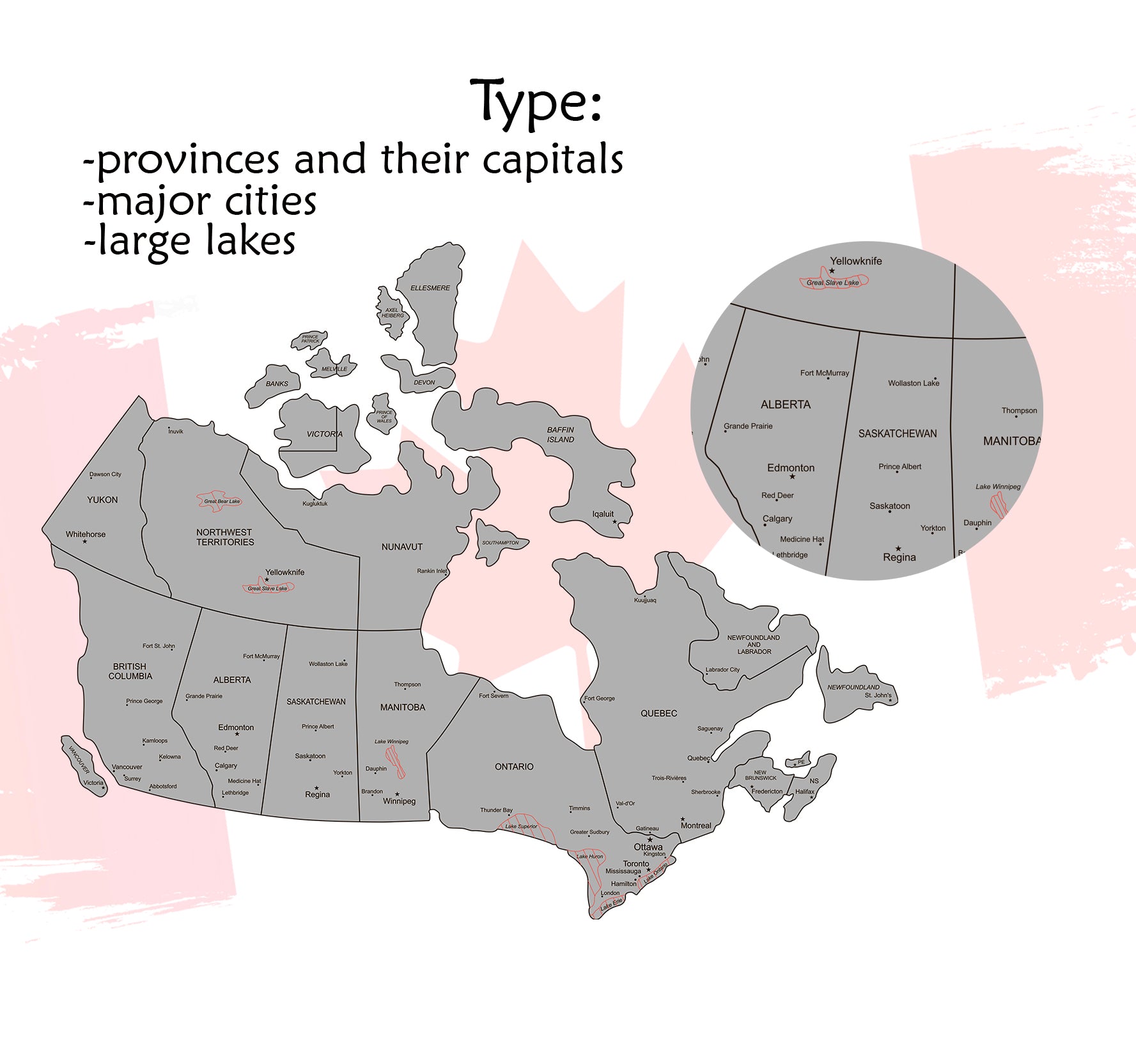 Wooden Map of Canada by Ranocchio