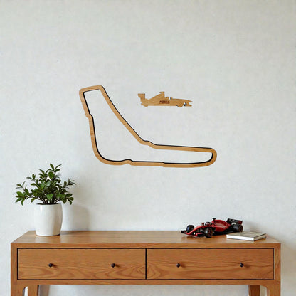 Wooden Racing Circuit Wall Art