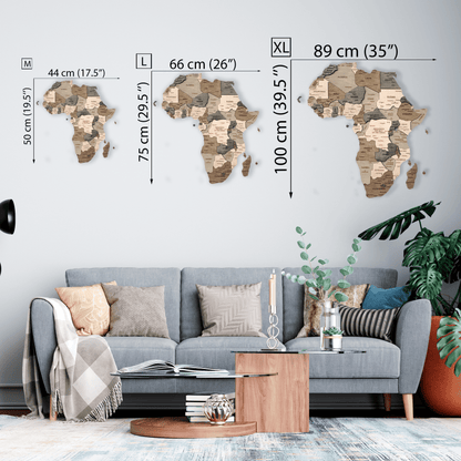 Wooden Map of Africa