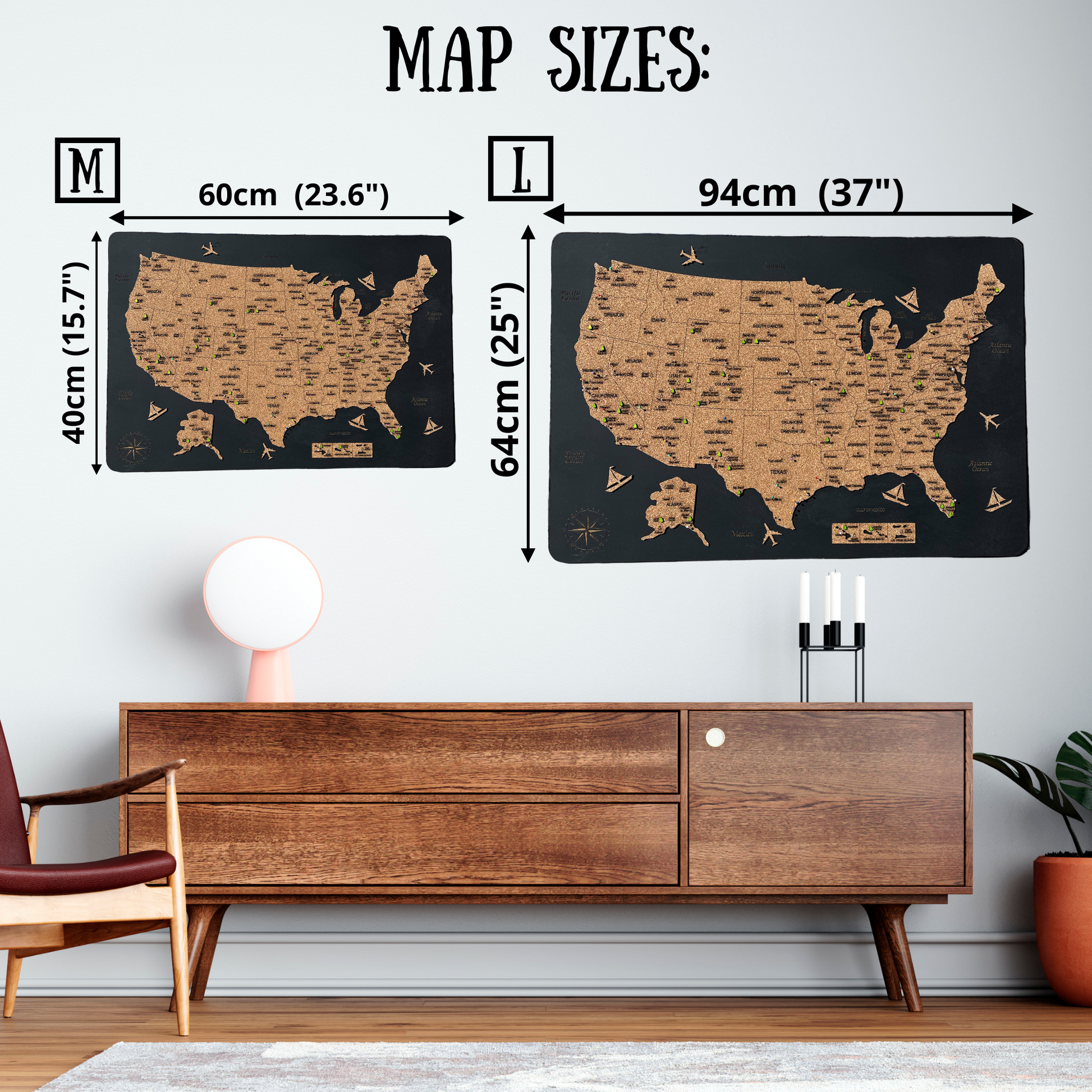 Custom USA Map of National Parks