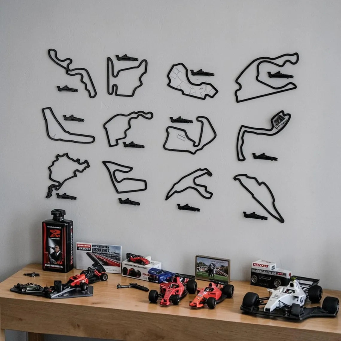 Wooden Racing Circuit Wall Art