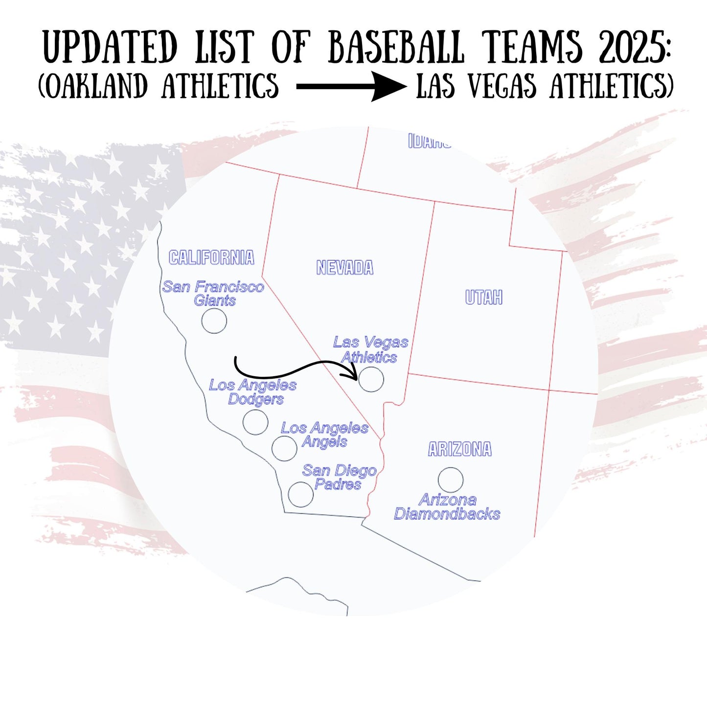 Custom Baseball Travel List