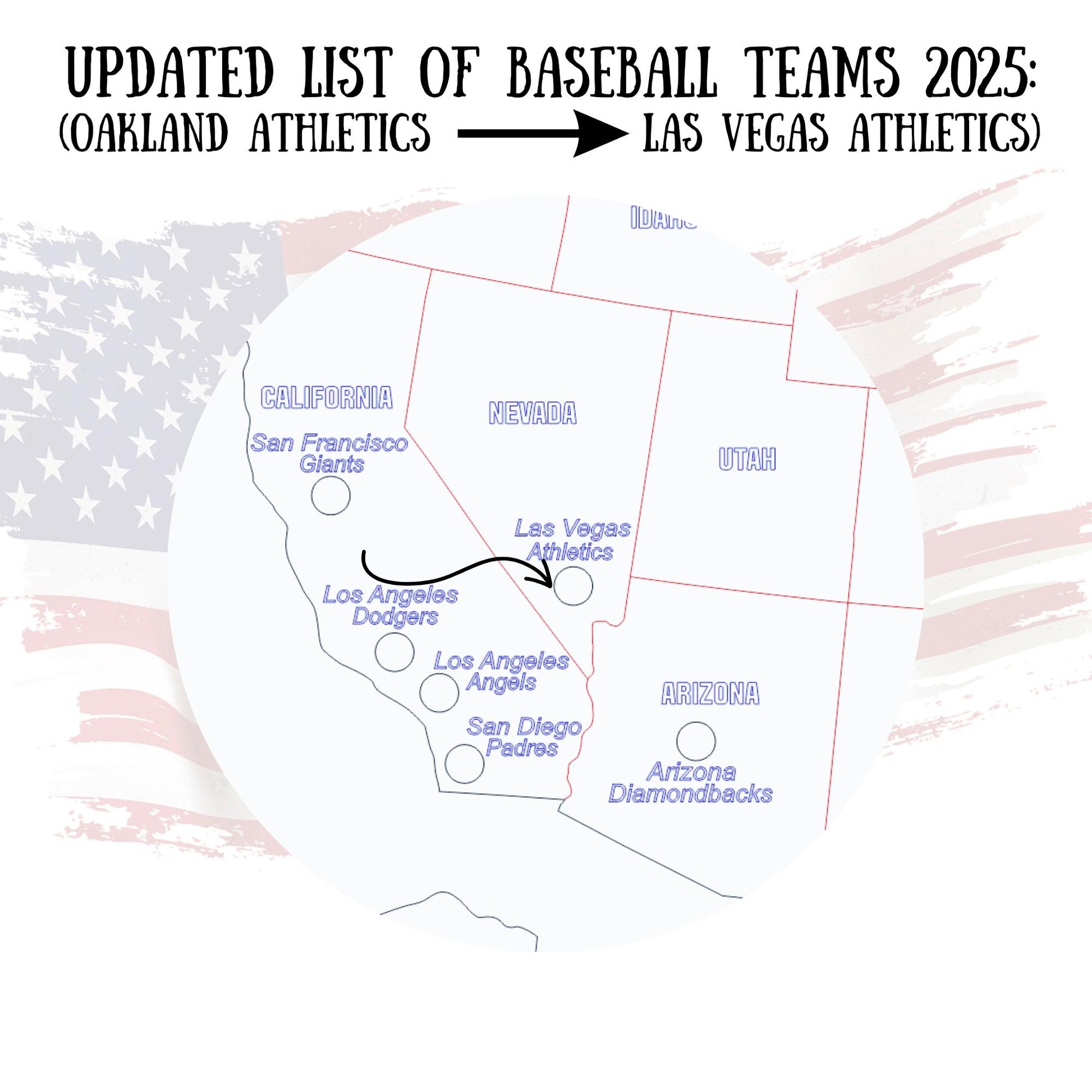 Custom Baseball Travel List