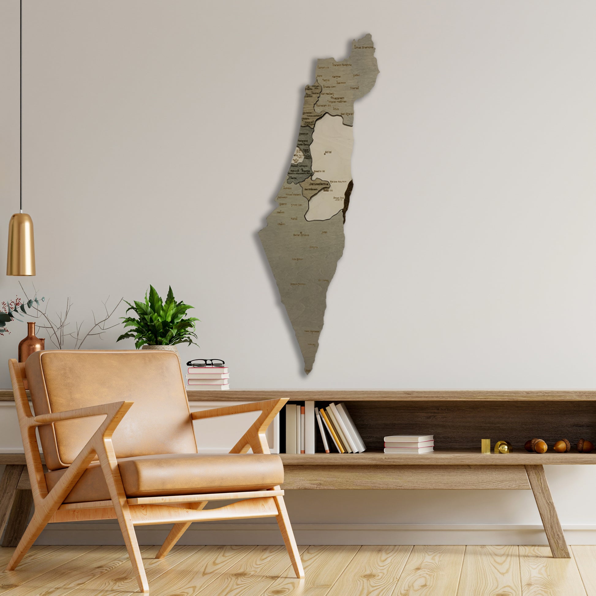 Wooden Israel Map | Ranocchio