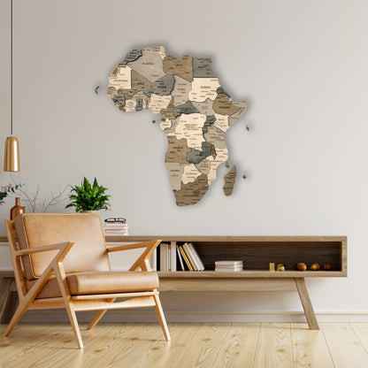 Wooden Map of Africa | Ranocchio